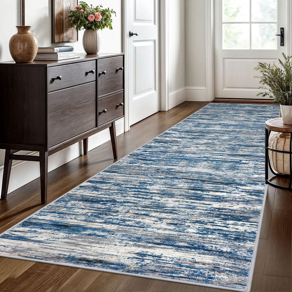 SIILOOM 3x5 Washable Area Rug Non Slip Door Mat Indoor for Entryway Bedside