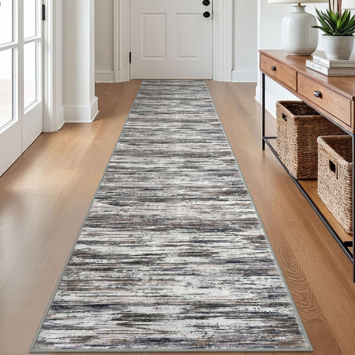 SIILOOM 3x5 Washable Area Rug Non Slip Door Mat Indoor for Entryway Bedside