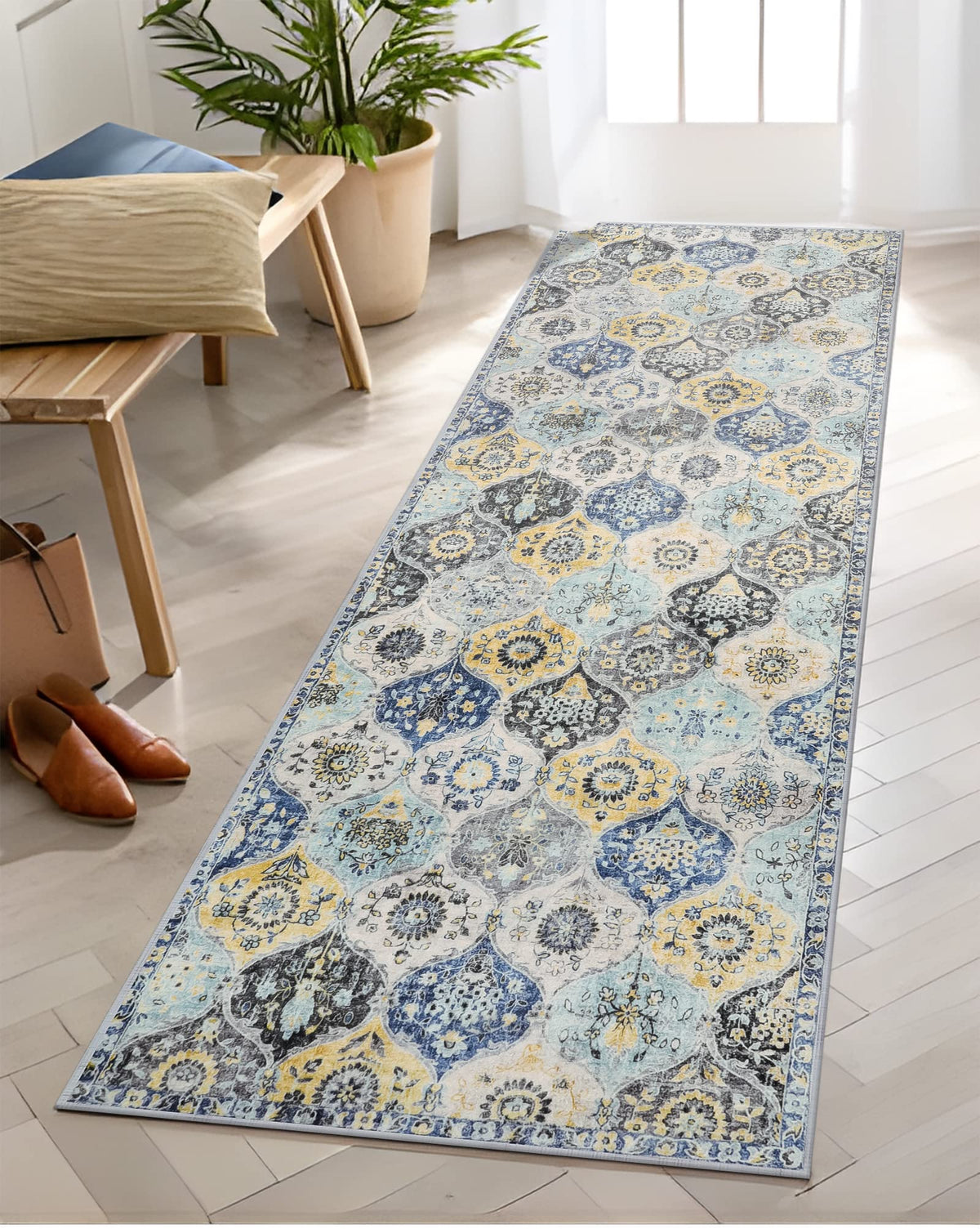Lahome Washable Rugs for Entryway, 2x3 Kitchen Rugs Non Slip Washable