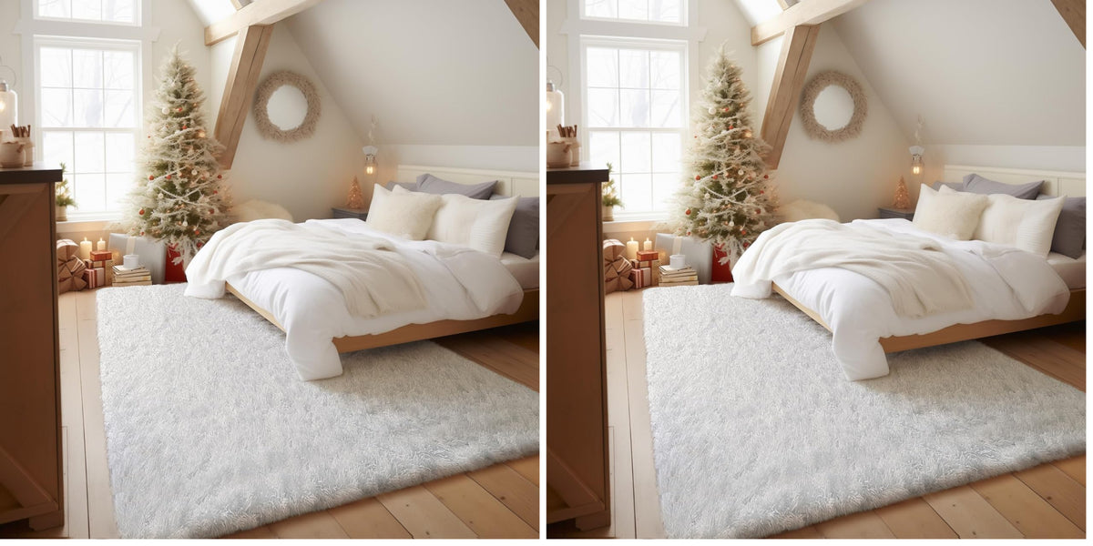 Ophanie 2x6 Washable Runner Rug for Hallway,Non-Slip Fluffy Soft Bedside Rugs, Bedroom Living Room Grey Shaggy Gray Carpet for Kids Girls Boys Dorm Nursery Home Decor Aesthetic