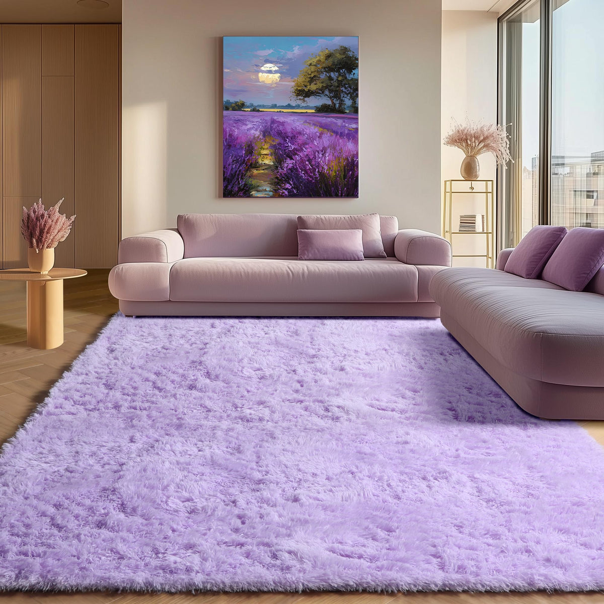 White Runner Rugs for Bedroom Living Room, Fluffy 2x6 Bedside Soft Area Rug