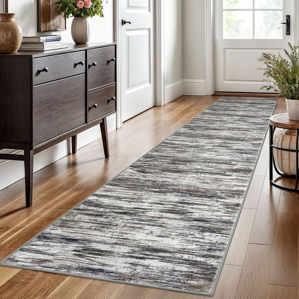 SIILOOM 3x5 Washable Area Rug Non Slip Door Mat Indoor for Entryway Bedside