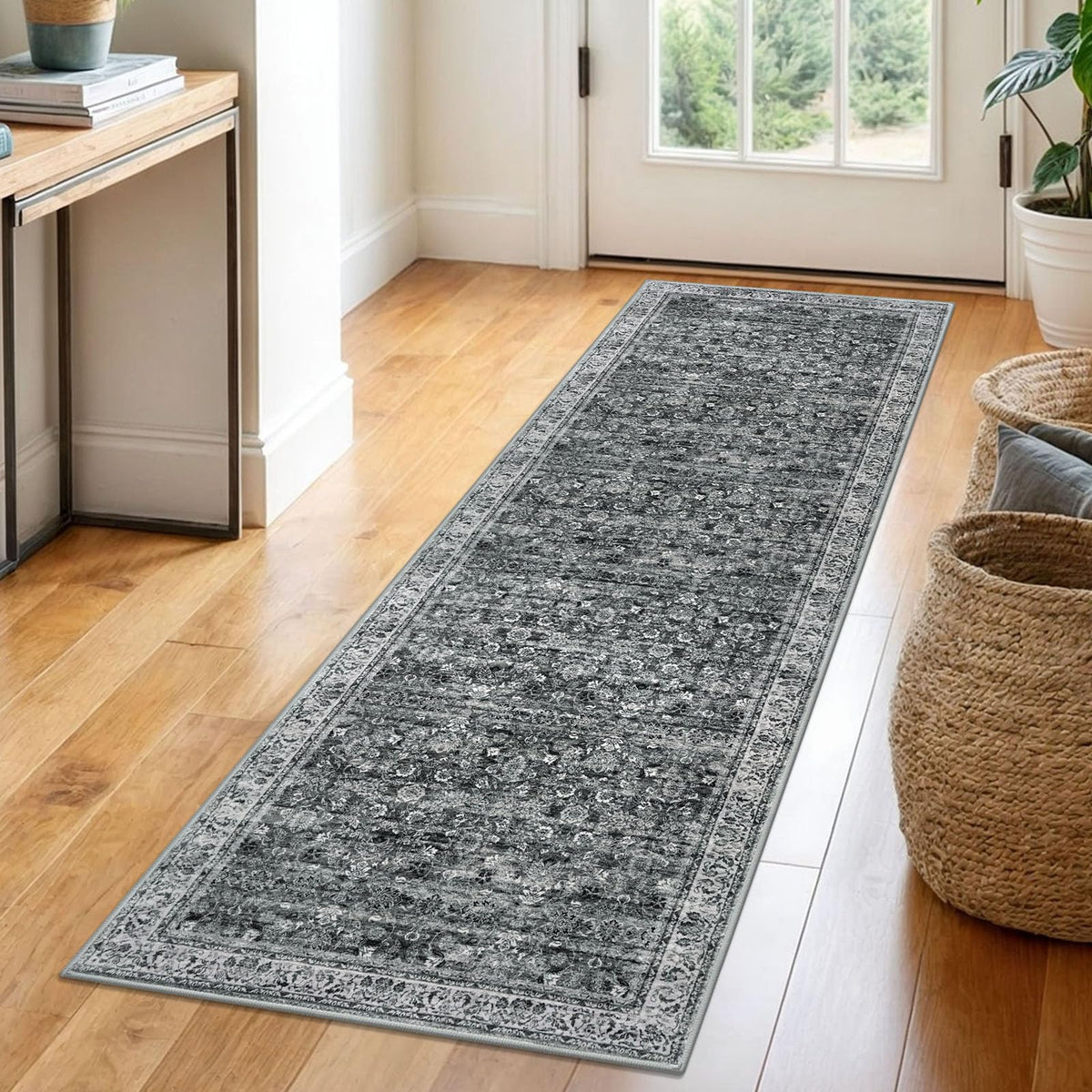 SIILOOM 2x3 Small Washable Area Rug Entryway Door Mat Indoor Kitchen Runner