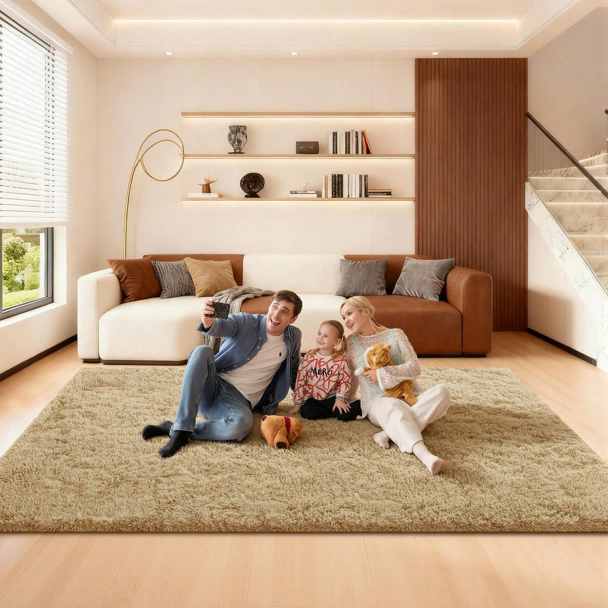 Pink Rug for Bedroom, 2x3 Small Fluffy Area Rugs for Living Room