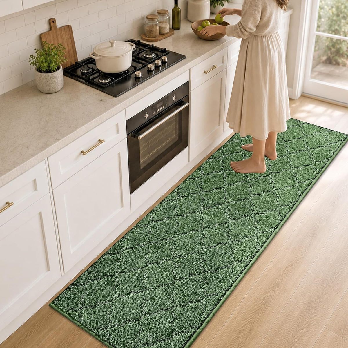 COSY HOMEER Soft Kitchen Floor Mats and Rugs Non Slip 20"x59",Dark Grey