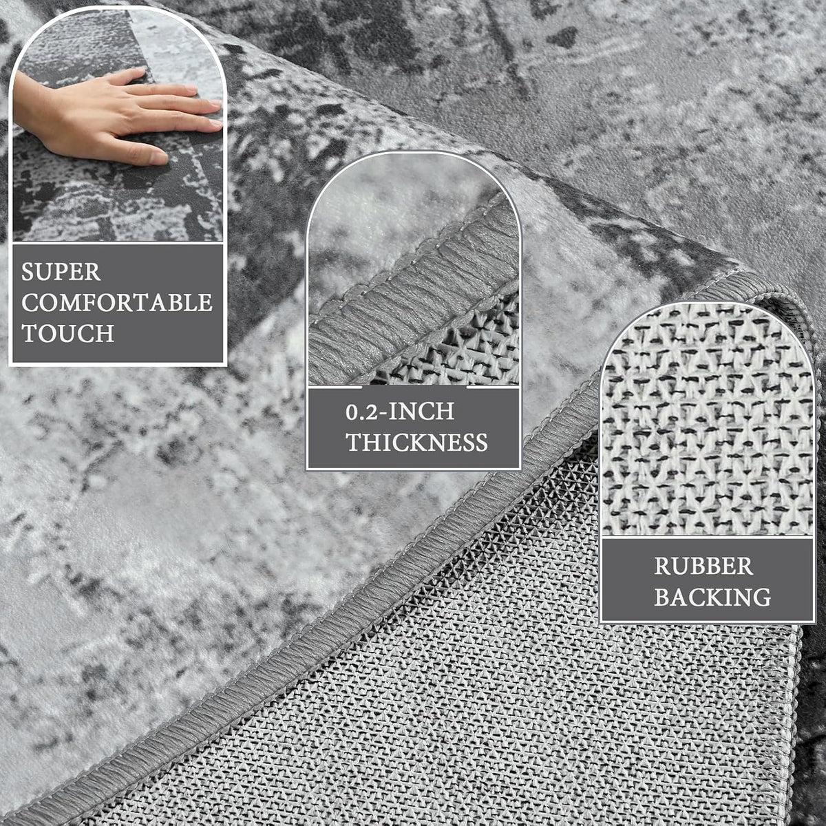 LOCHAS Washable Runner Rugs for Hallway 2x6, Non Slip Entryway Rug Runners