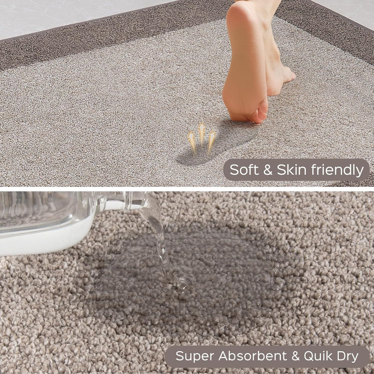 Runner Rug 32" x 72", Kitchen Rug for Hallway, Door, Roll Packing
