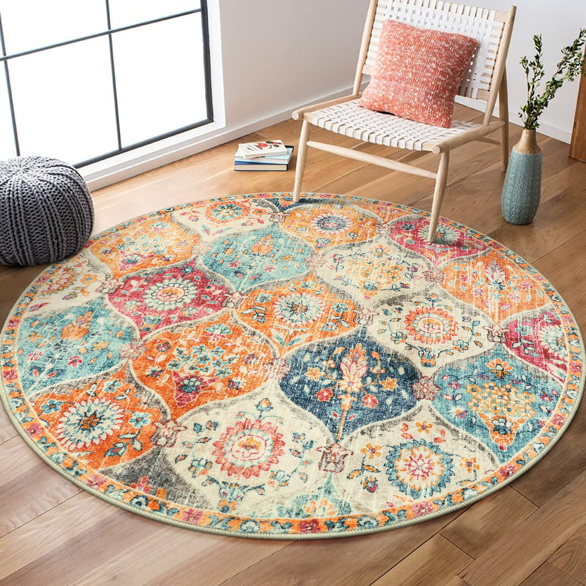 Lahome Washable Rugs for Entryway, 2x3 Kitchen Rugs Non Slip Washable