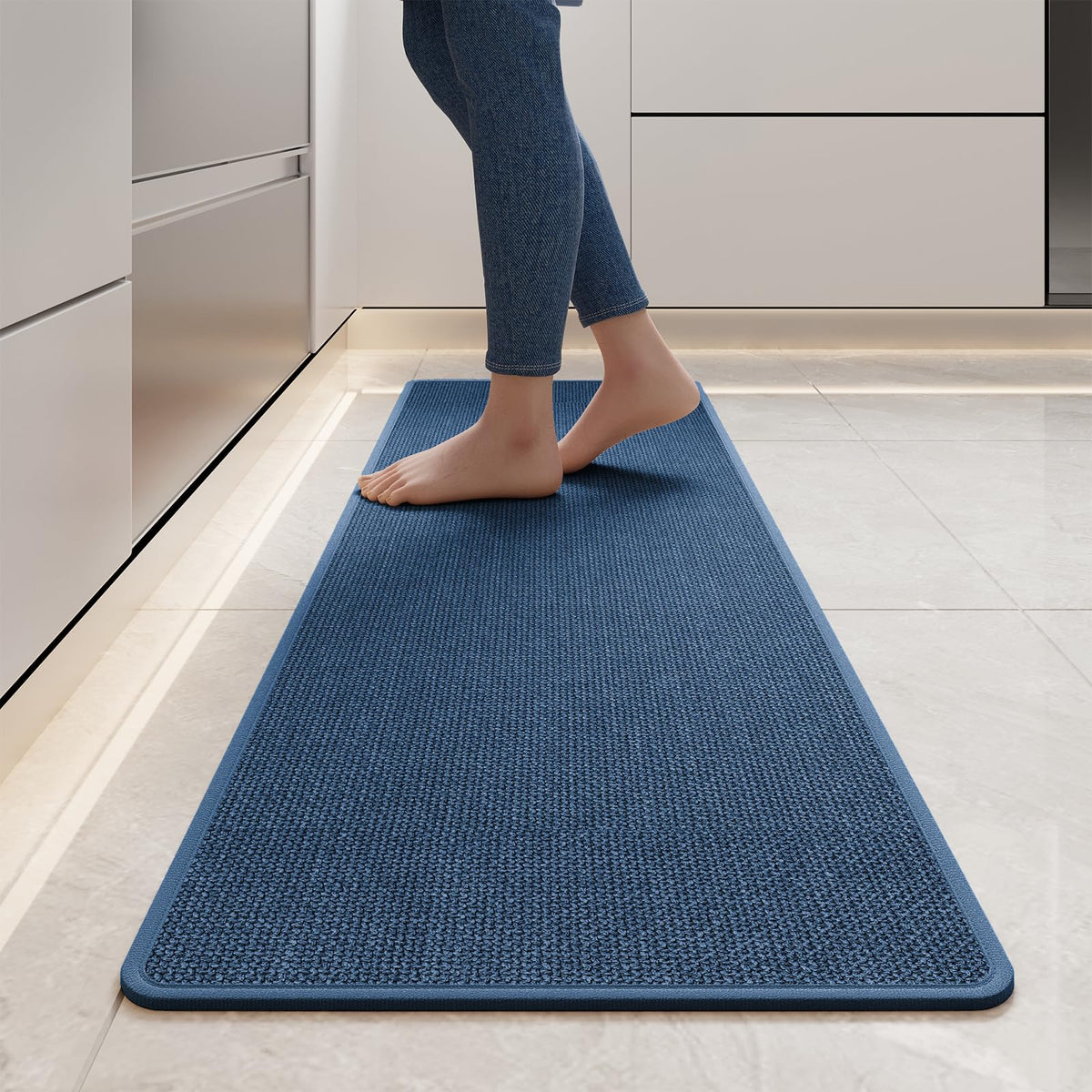 YDKGL Kitchen Rugs Kitchen Mats for Floor Non Slip Washable Brown 17"x30"
