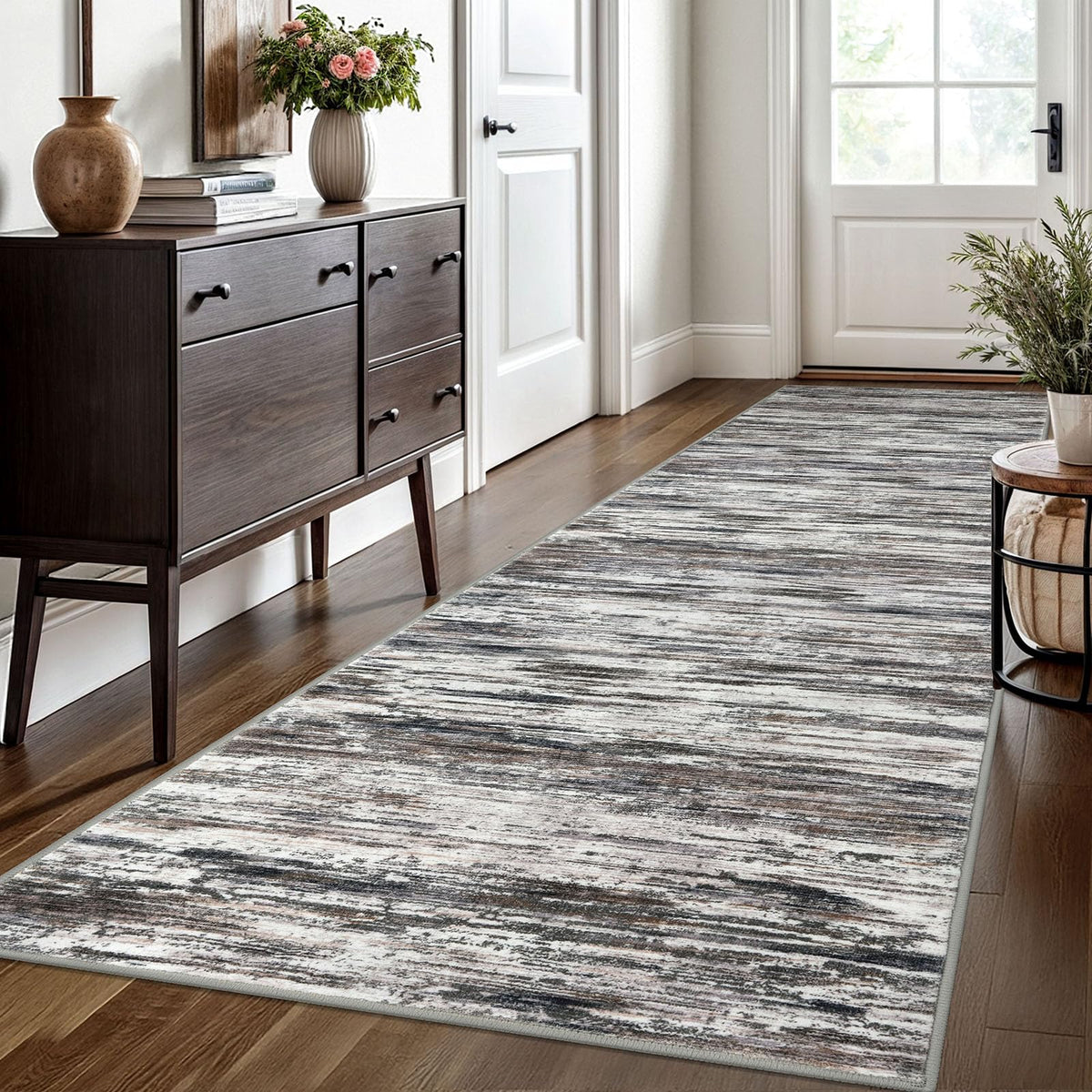 SIILOOM 3x5 Washable Area Rug Non Slip Door Mat Indoor for Entryway Bedside
