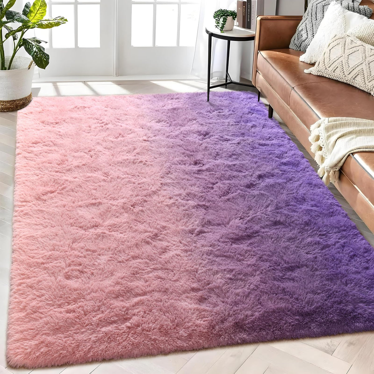 Sage Green Runner Area Rugs for Bedroom Living Room, 2x6 Feet Fluffy Bedside Rugs, Soft Shaggy Carpet Rug for Kids Room Nursery, Furry Rugs for Girls Boys Dorm Room Home Decor