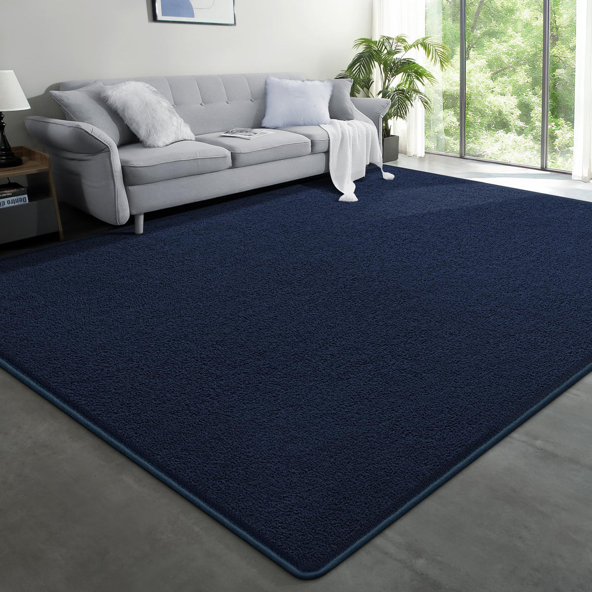 Modern Hallway Runner Rug, 2x6 Black Washable Non Slip Runner Rug