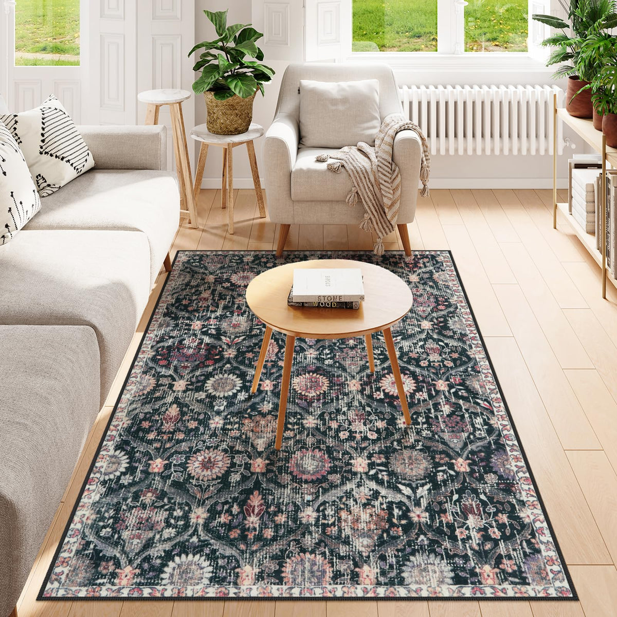 Lahome Washable Rugs for Entryway, 2x3 Kitchen Rugs Non Slip Washable