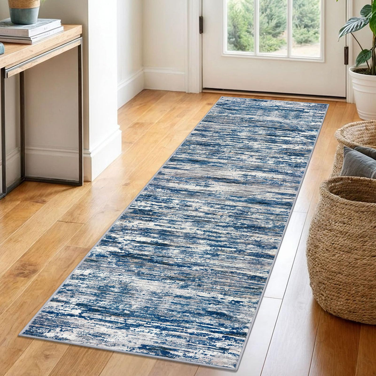 SIILOOM 3x5 Washable Area Rug Non Slip Door Mat Indoor for Entryway Bedside