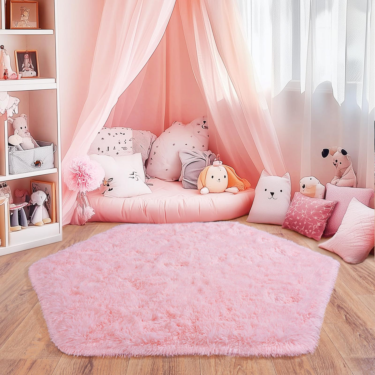 Small Black Area Rug, 2x3 Rug for Bedroom Shaggy Throw Rugs for Dorm Rug, Soft Shag Carpet for Kids Room, Plush Comfy Fluffy Bedside Rug for Home Decor Aesthetic