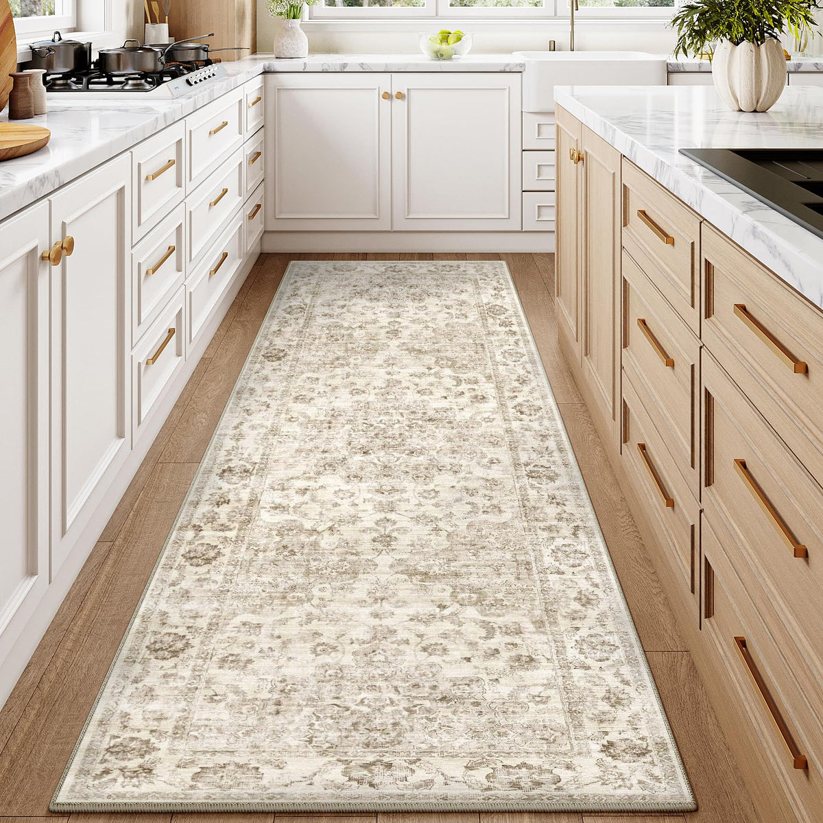 2x3 Beige Neutral Area Rug
