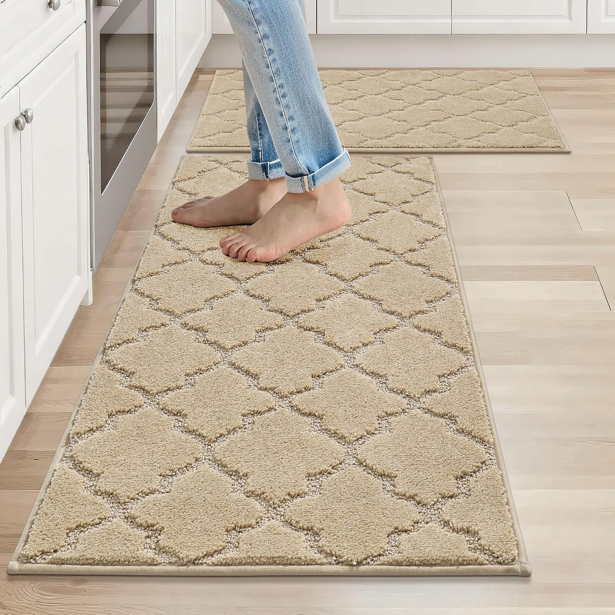 COSY HOMEER Soft Kitchen Floor Mats and Rugs Non Slip 20"x59",Dark Grey