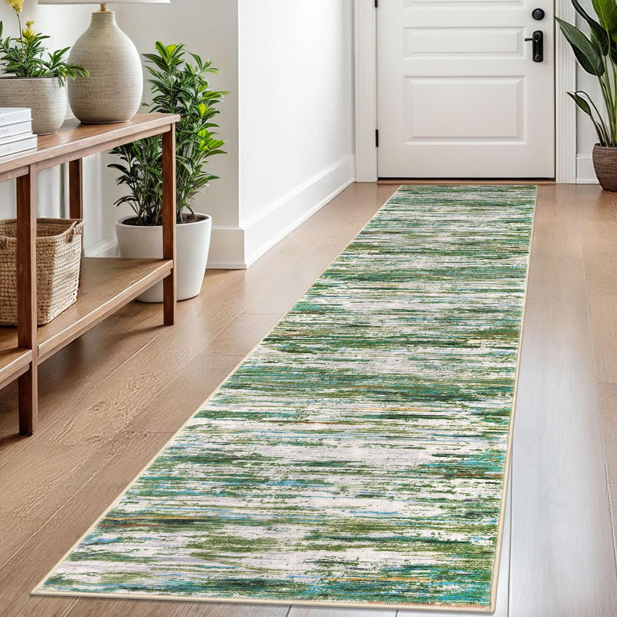SIILOOM 3x5 Washable Area Rug Non Slip Door Mat Indoor for Entryway Bedside