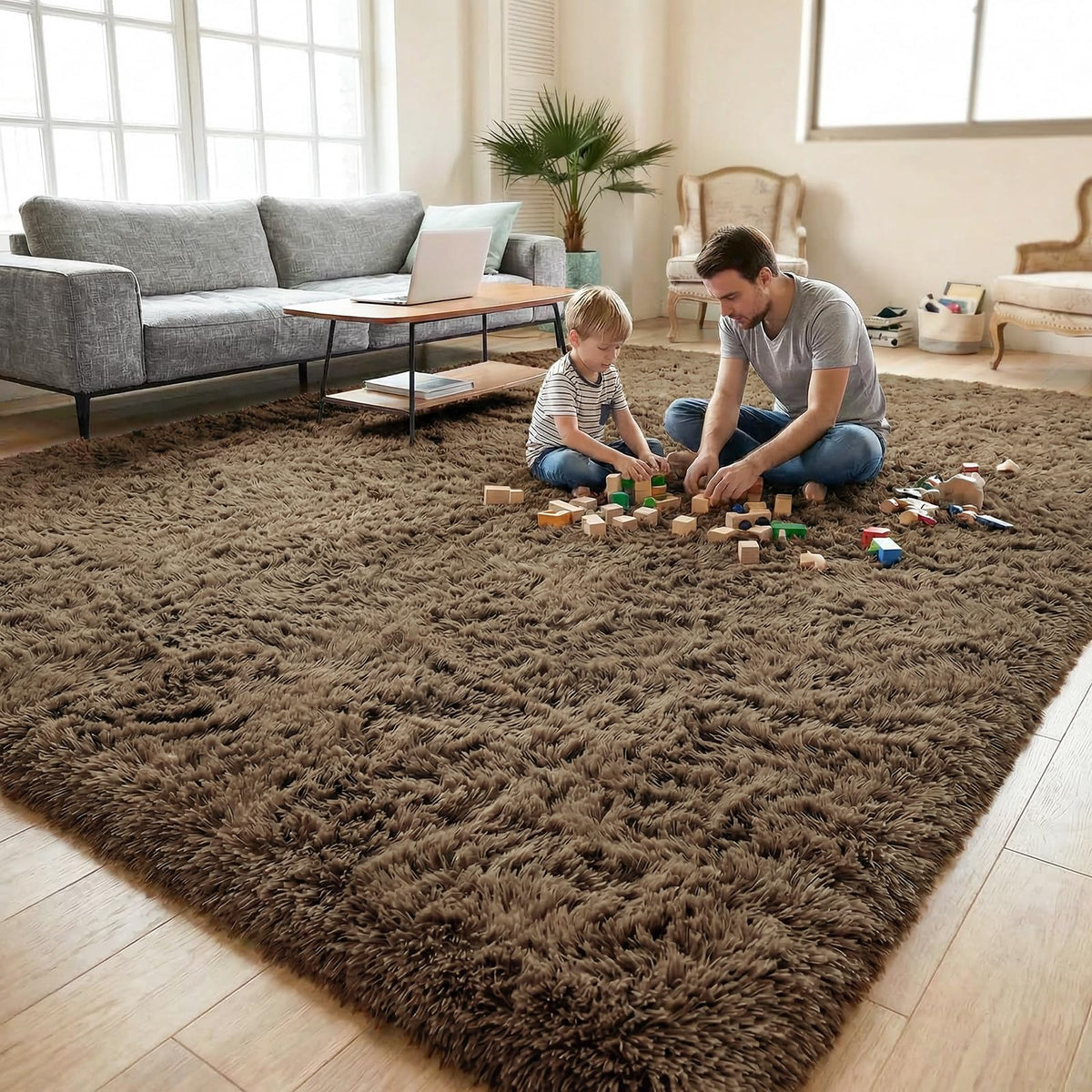 DweIke Fluffy Sage Green Runner Rugs for Bedroom, 2x6 Feet Soft Plush Long Runners for Girls Boys Kids, Non-Slip and Machine Washable Bedside Rug, Small Throw Carpet for Hallway Rooms Decor