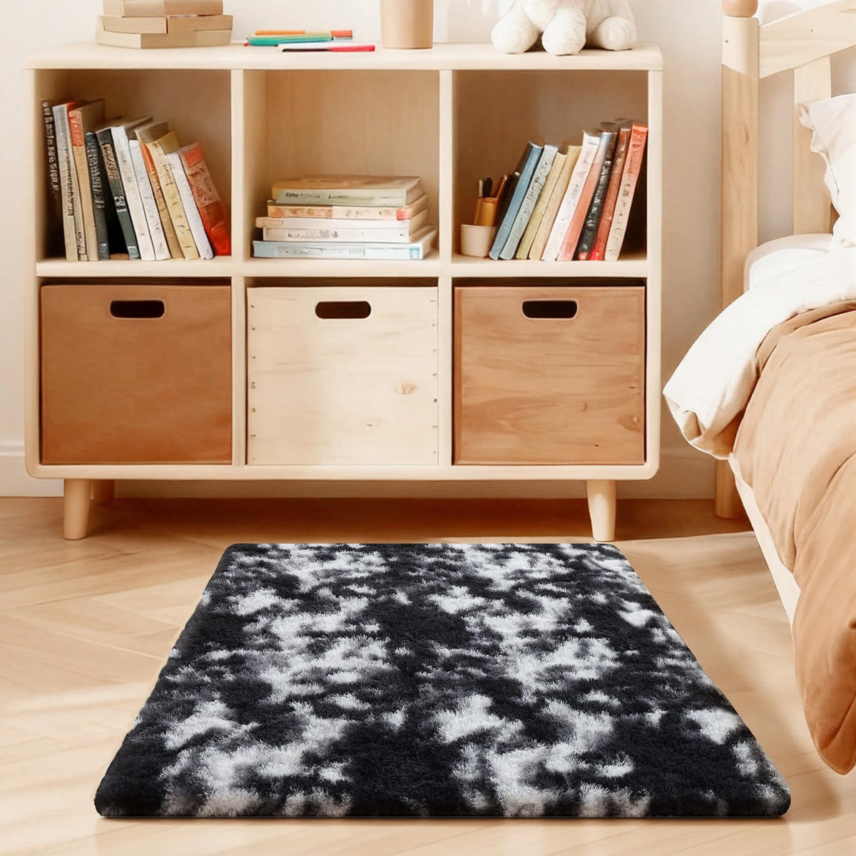 Pink Rug for Bedroom, 2x3 Small Fluffy Area Rugs for Living Room