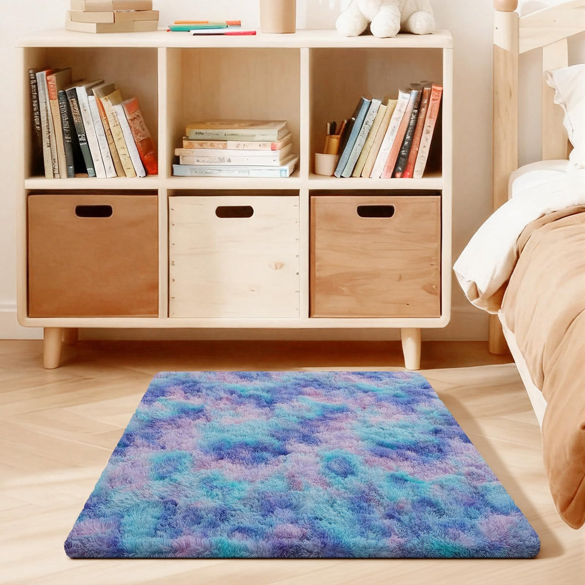 Pink Rug for Bedroom, 2x3 Small Fluffy Area Rugs for Living Room