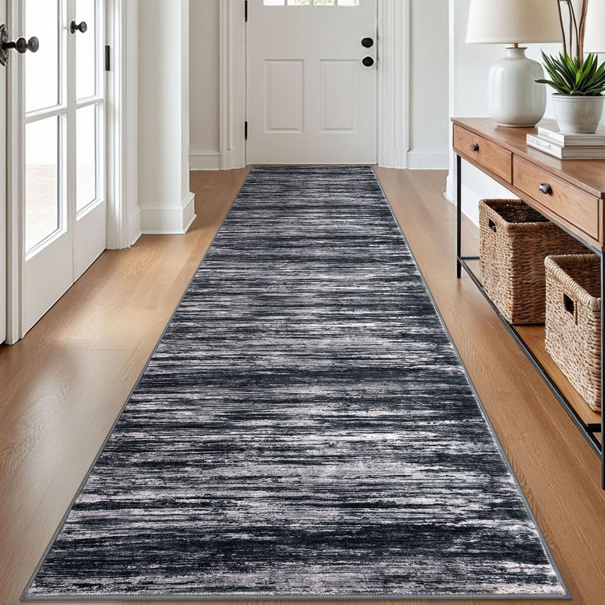 SIILOOM 3x5 Washable Area Rug Non Slip Door Mat Indoor for Entryway Bedside