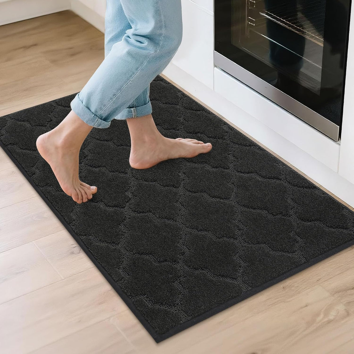 COSY HOMEER Soft Kitchen Floor Mats and Rugs Non Slip 20"x59",Dark Grey