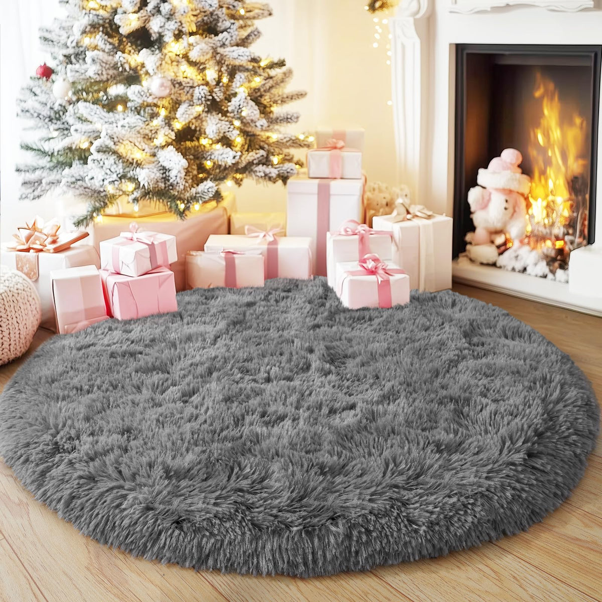 Small Black Area Rug, 2x3 Rug for Bedroom Shaggy Throw Rugs for Dorm Rug, Soft Shag Carpet for Kids Room, Plush Comfy Fluffy Bedside Rug for Home Decor Aesthetic