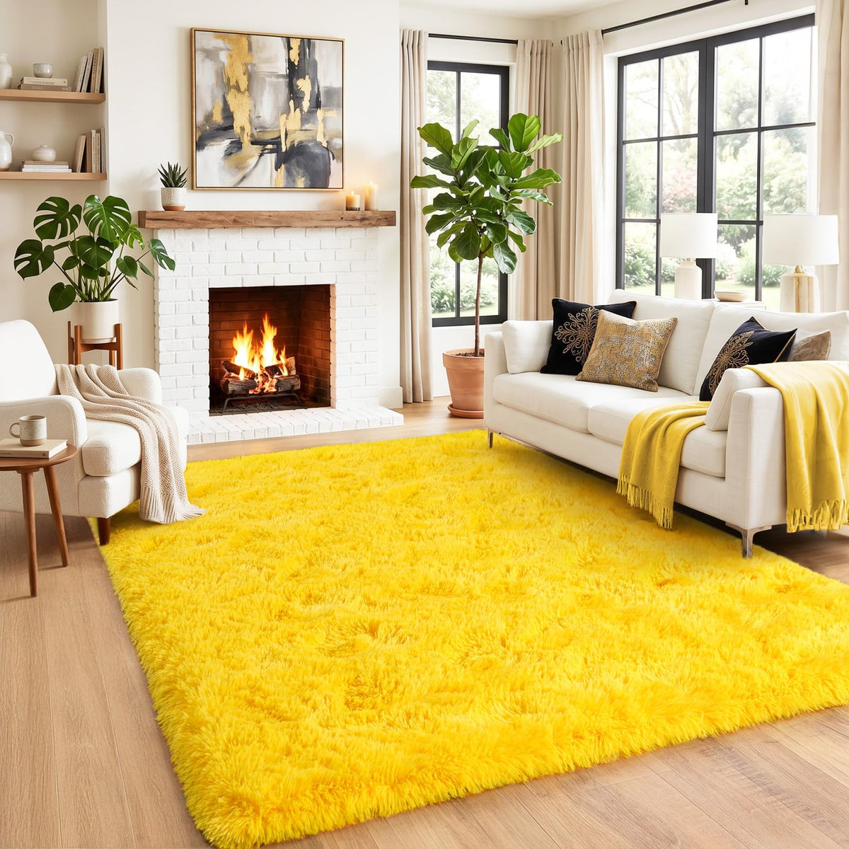 Small Black Area Rug, 2x3 Rug for Bedroom Shaggy Throw Rugs for Dorm Rug, Soft Shag Carpet for Kids Room, Plush Comfy Fluffy Bedside Rug for Home Decor Aesthetic