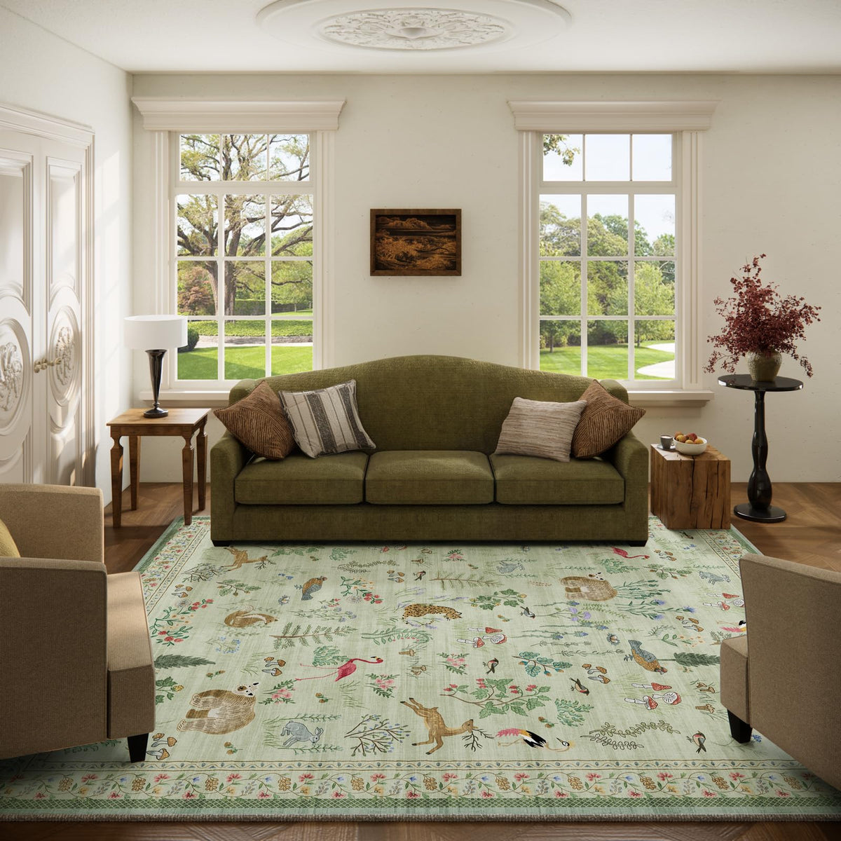 Machine Washable Small Rugs for Entryway: Door Mat Indoor Entrance 2x3 Throw Rug Non-Slip Low Pile Soft Kitchen Rugs for Front Door Indoor Entrance Entry Bedside Kids Room
