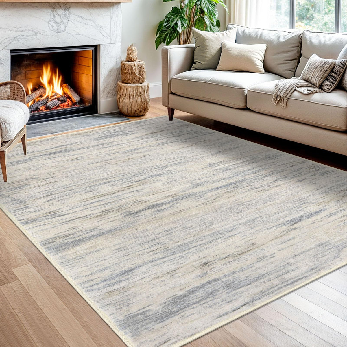 SIILOOM 3x5 Washable Area Rug Non Slip Door Mat Indoor for Entryway Bedside