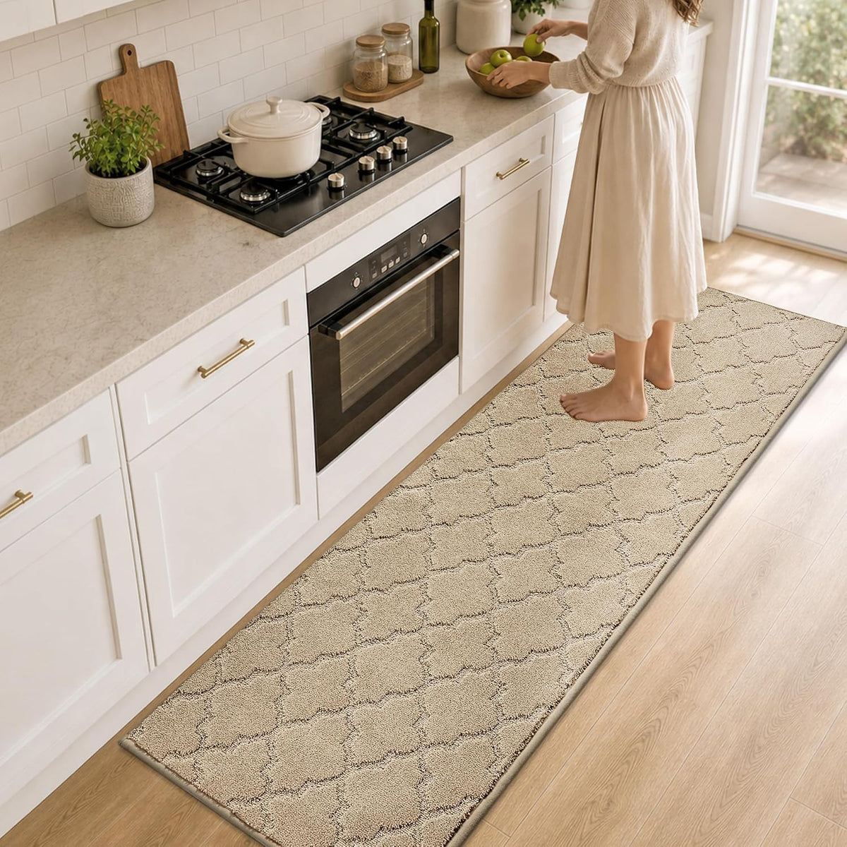 COSY HOMEER Soft Kitchen Floor Mats and Rugs Non Slip 20"x59",Dark Grey
