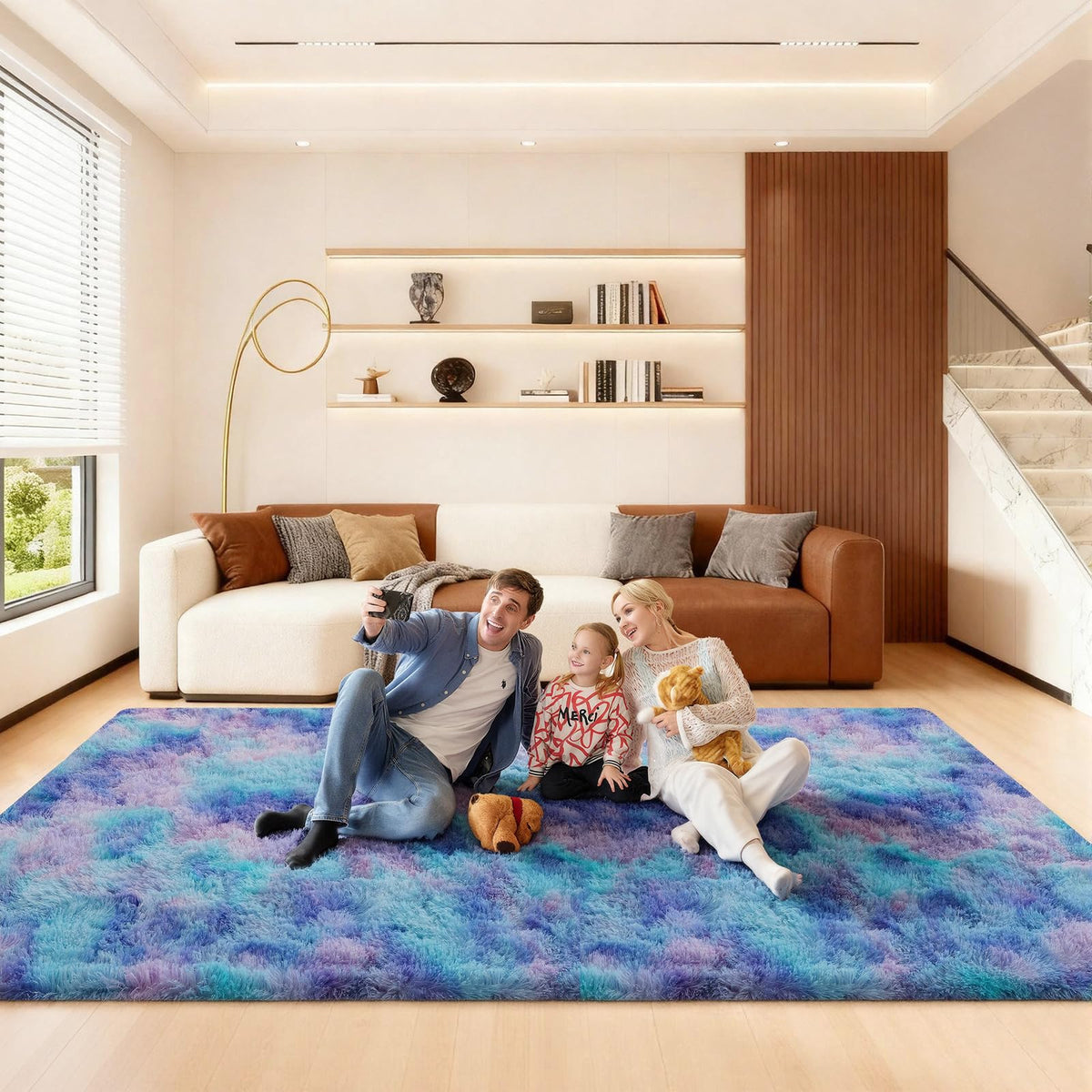 Pink Rug for Bedroom, 2x3 Small Fluffy Area Rugs for Living Room