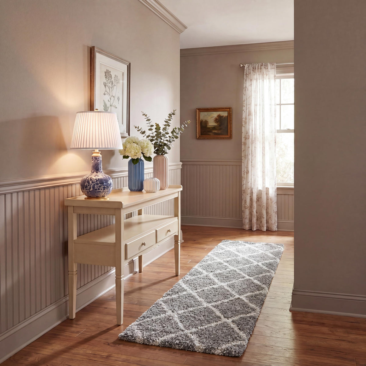 SAFAVIEH Hudson Shag Accent Rug 2'x3', Soft Distressed Grey & Ivory SGH281K