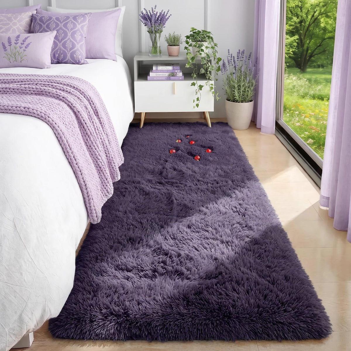 Super Soft Runner Rugs For Hallway 2x6 Ft,Grey Rug Home Decor Aesthetic