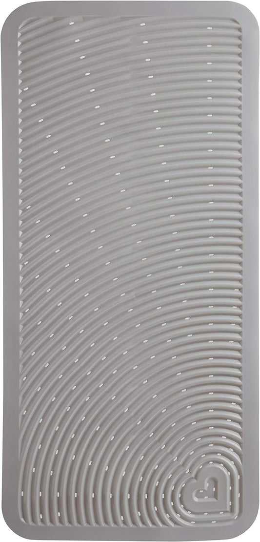 Munchkin Soft Spot Cushioned Non-Slip Baby Bath Mat, 36 x 17 Inch, Grey