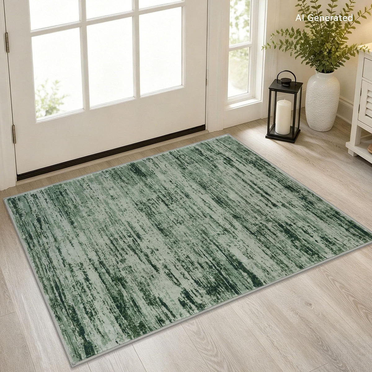 Lansny Abstract Washable 2x6 Runner Rug Non Slip Runners for Hallway