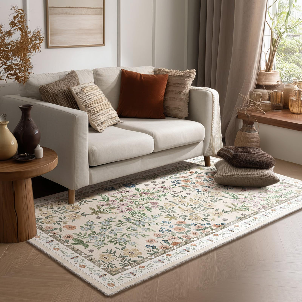 Machine Washable Small Rugs for Entryway: Door Mat Indoor Entrance 2x3 Throw Rug Non-Slip Low Pile Soft Kitchen Rugs for Front Door Indoor Entrance Entry Bedside Kids Room