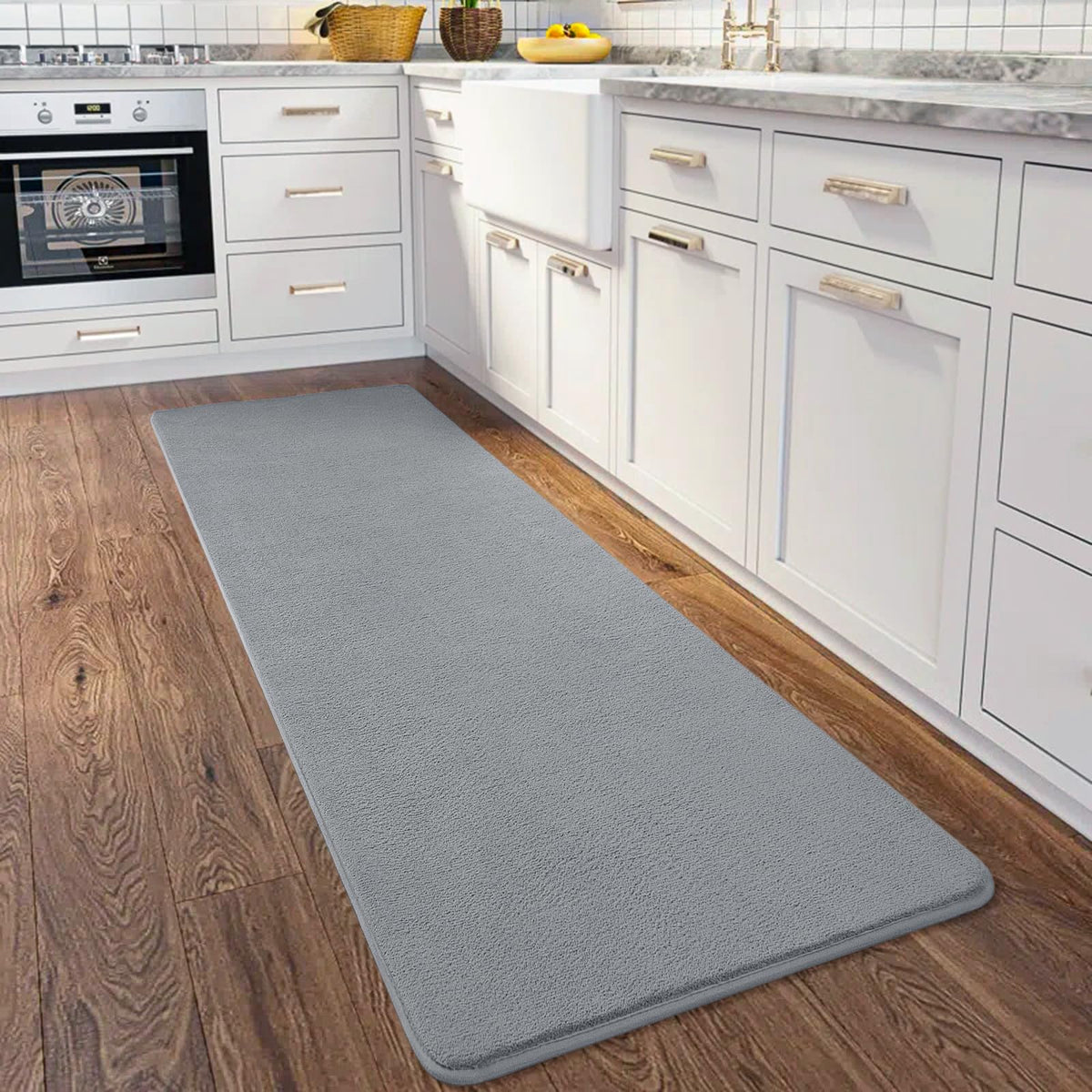 HOMORE 2x3 Small Black Rug, Soft Memory Foam Rugs for Bedroom College Dorm