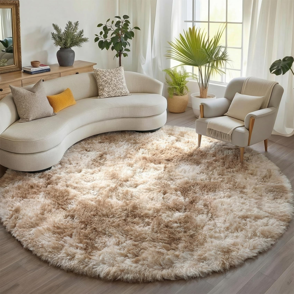 White Runner Rugs for Bedroom Living Room, Fluffy 2x6 Bedside Soft Area Rug