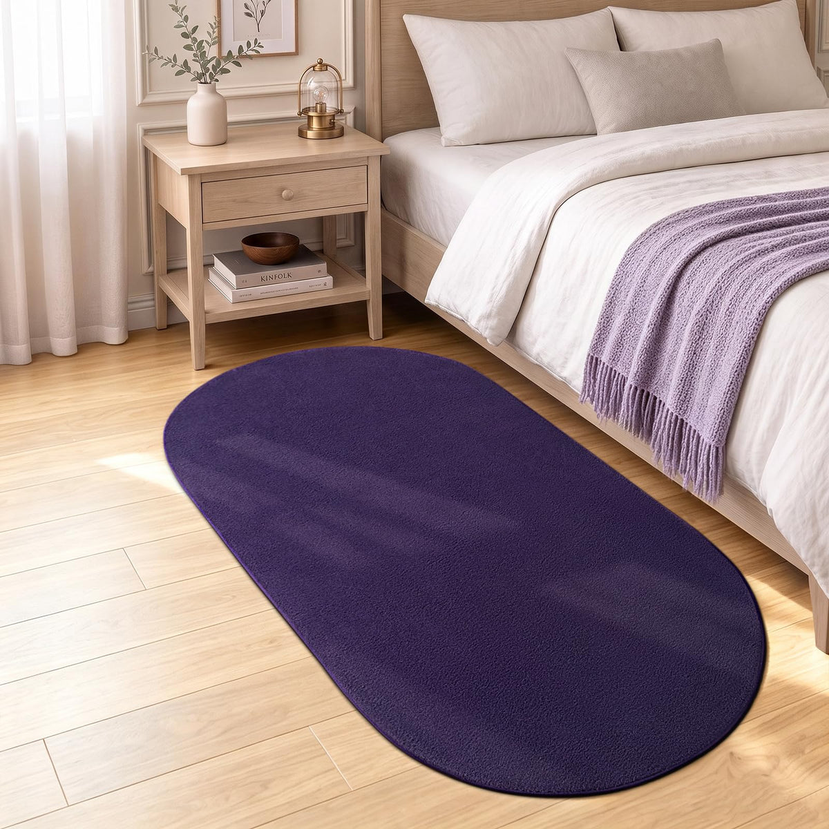 ISEAU 2x6 Soft Runner Rug for Hallway, Washable and Non-Slip, Black