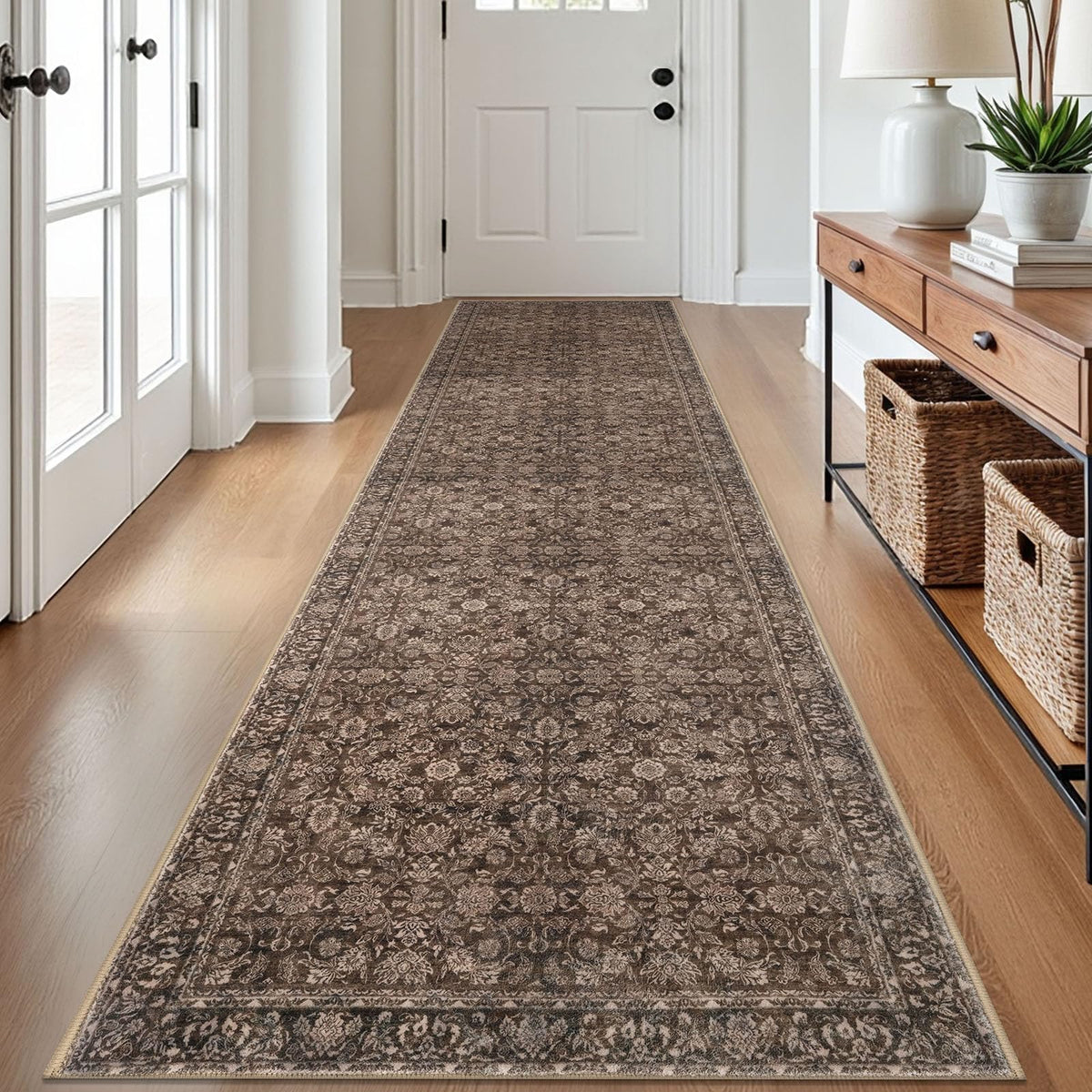 SIILOOM 2x3 Small Washable Area Rug Entryway Door Mat Indoor Kitchen Runner
