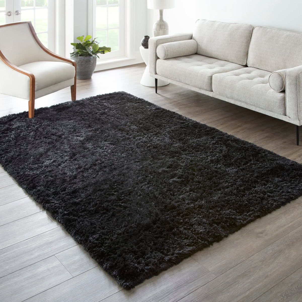 Ophanie Small Rug Upgrade Non Slip Throw Bedside Area Rugs, Fluffy Soft Grey Mini Bedroom Carpet, Affordable Door Entryway Indoor Inside Front Entrance Dog 2x3 Mat, Home Decor Aesthetic, Nursery