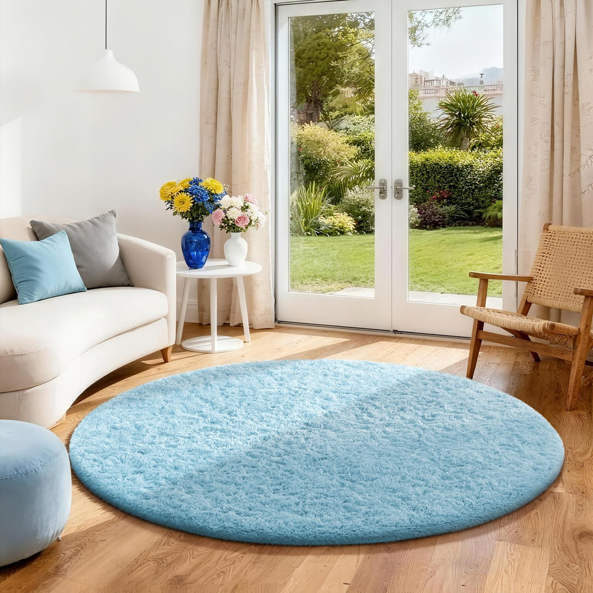 Ophanie Small Rug Upgrade Non Slip Throw Bedside Area Rugs, Fluffy Soft Grey Mini Bedroom Carpet, Affordable Door Entryway Indoor Inside Front Entrance Dog 2x3 Mat, Home Decor Aesthetic, Nursery
