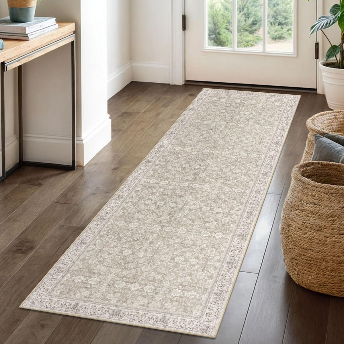 SIILOOM 2x3 Small Washable Area Rug Entryway Door Mat Indoor Kitchen Runner