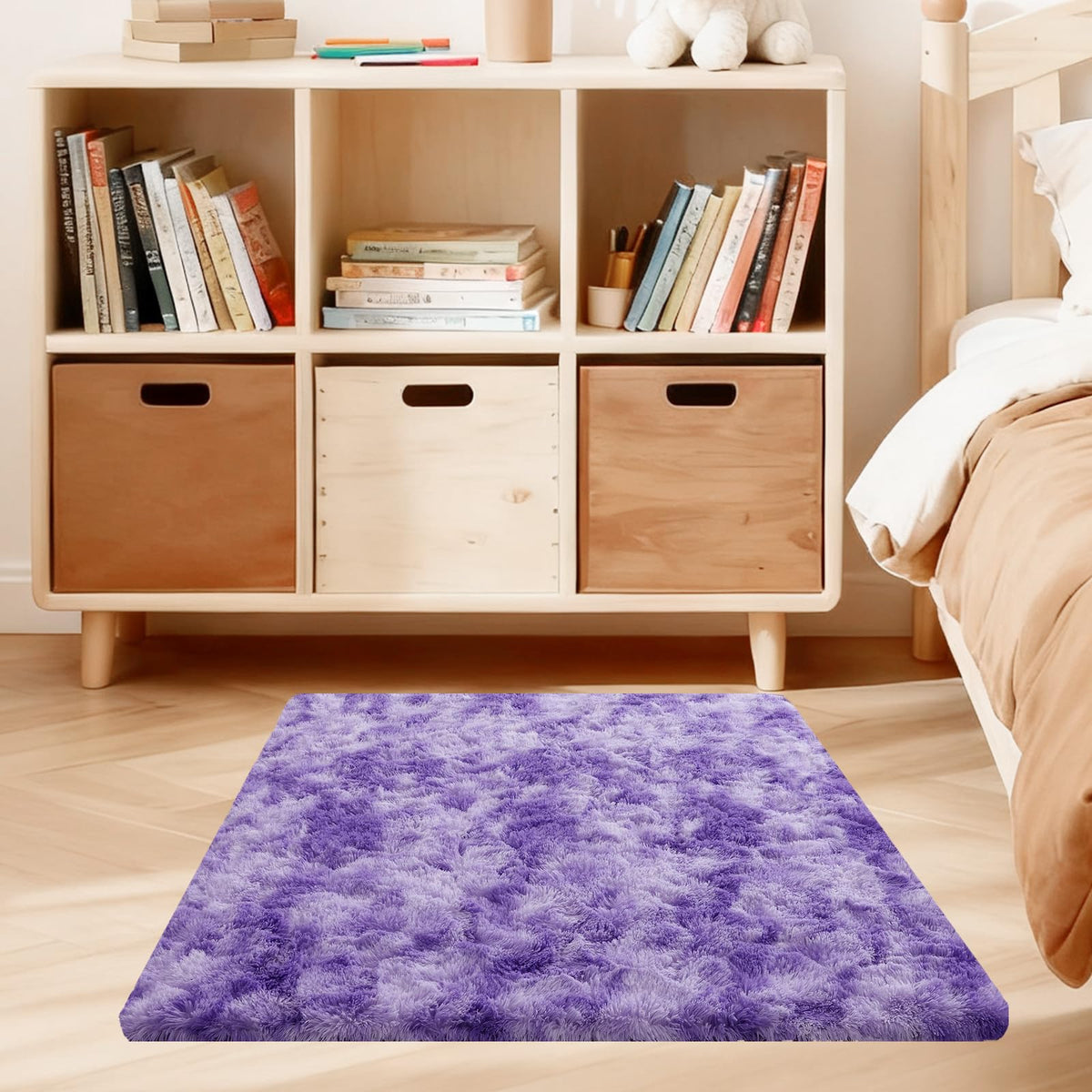 Pink Rug for Bedroom, 2x3 Small Fluffy Area Rugs for Living Room