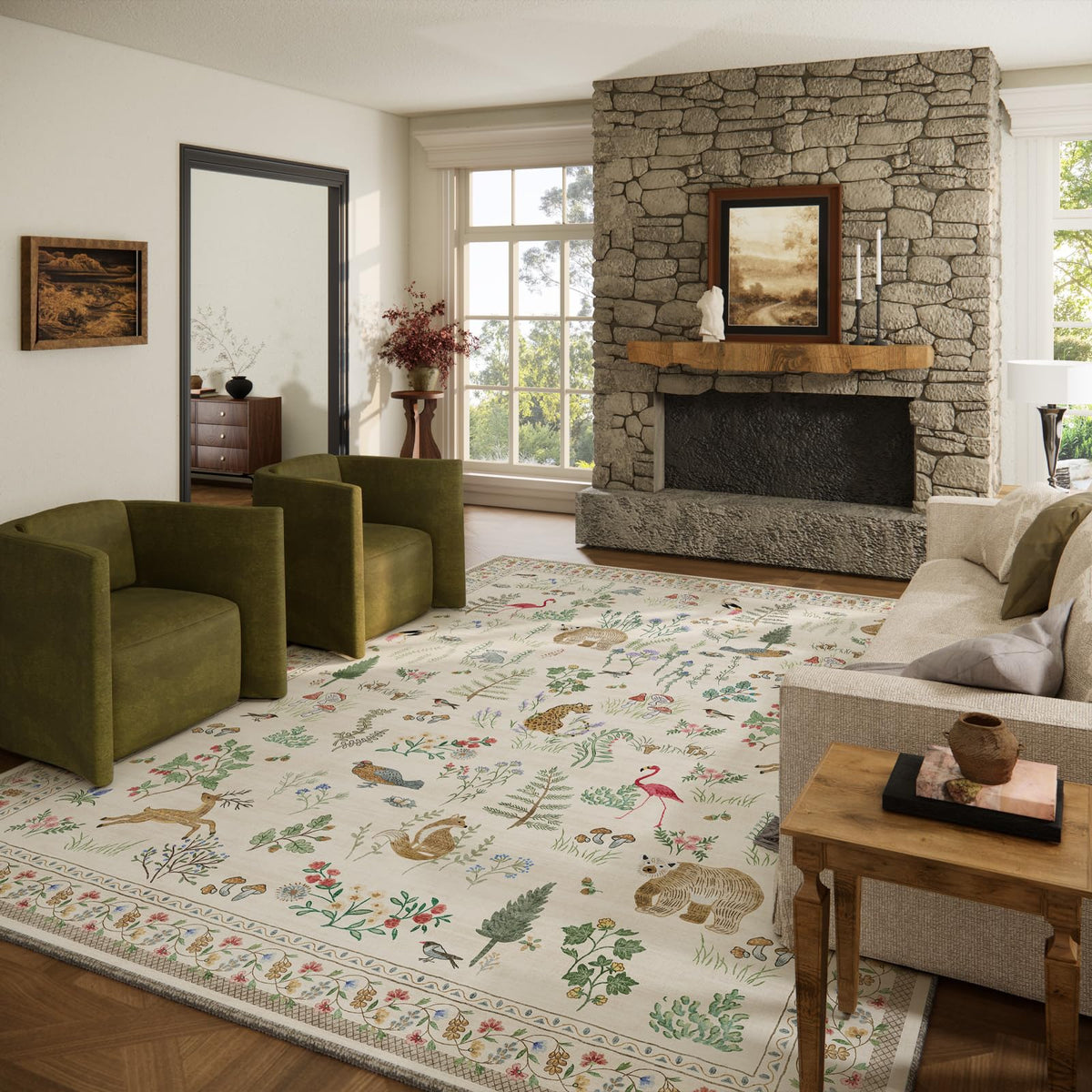 Machine Washable Small Rugs for Entryway: Door Mat Indoor Entrance 2x3 Throw Rug Non-Slip Low Pile Soft Kitchen Rugs for Front Door Indoor Entrance Entry Bedside Kids Room