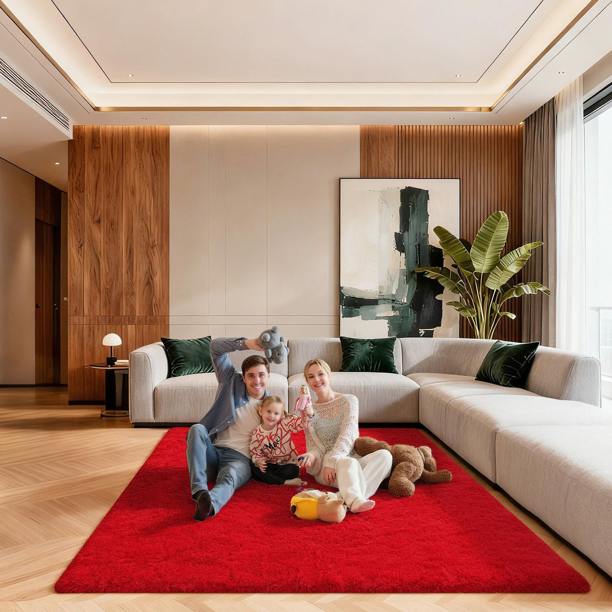 Pink Rug for Bedroom, 2x3 Small Fluffy Area Rugs for Living Room