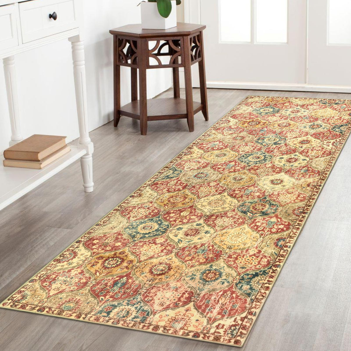 Lahome Washable Rugs for Entryway, 2x3 Kitchen Rugs Non Slip Washable