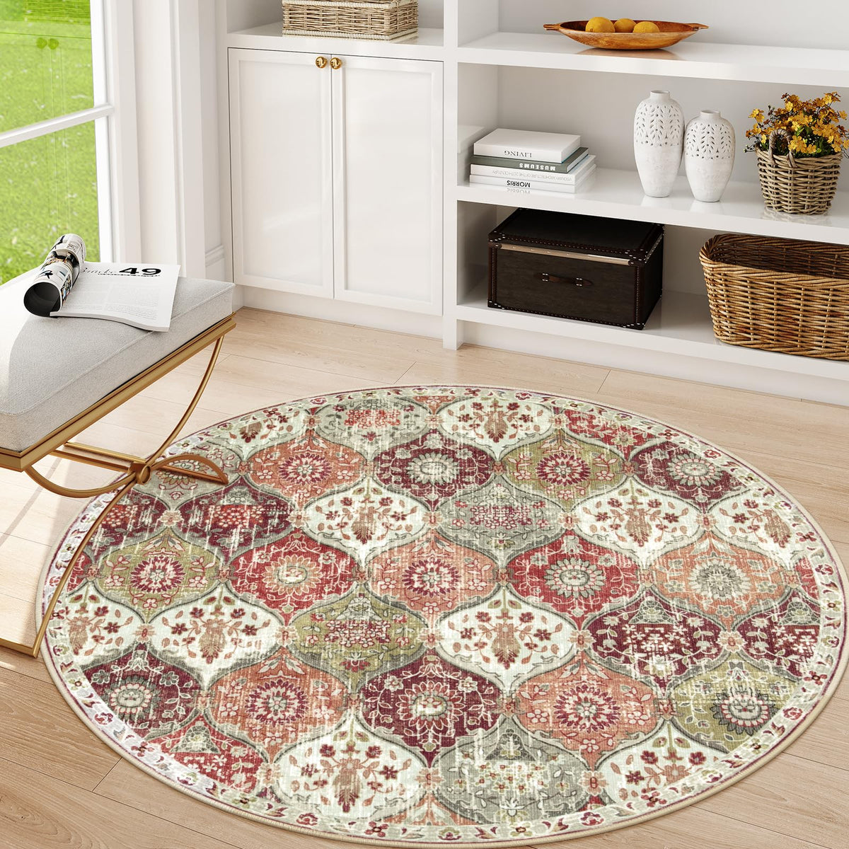 Lahome Washable Rugs for Entryway, 2x3 Kitchen Rugs Non Slip Washable